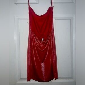 Lucy in the Sky Red Sparkle Dress